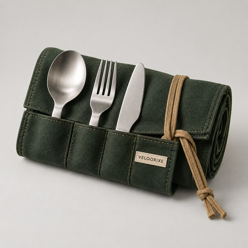 VELQORIXE Summit Camp Utensil Kit